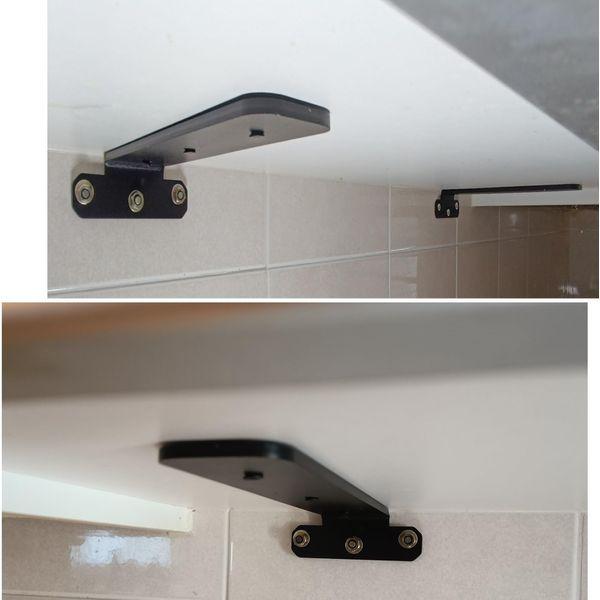 HWHP Zone - Shelf Brackets I Shape Shelving Brackets Wall Mounted Right Angle Shelf Supporters, Heavy Duty, 10 Inches 2 Counts. 2