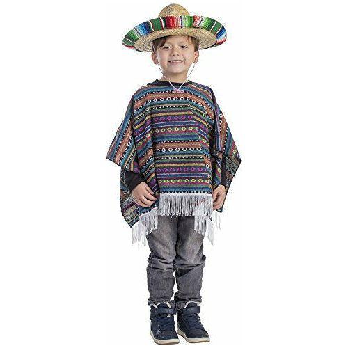 Dress Up America Kid's Mexican Poncho Costume 0