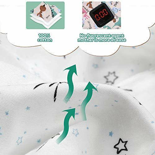 Lictin Baby Sleeping Bag 0.5 Tog - 2PCS Baby Swaddle Sack Grow Bag Unique Pattern Wearable Sleeping Blanket Sack with Adjustable Length 83-99cm for Infant Toddler 18 to 36 Months Spring & Summer 4
