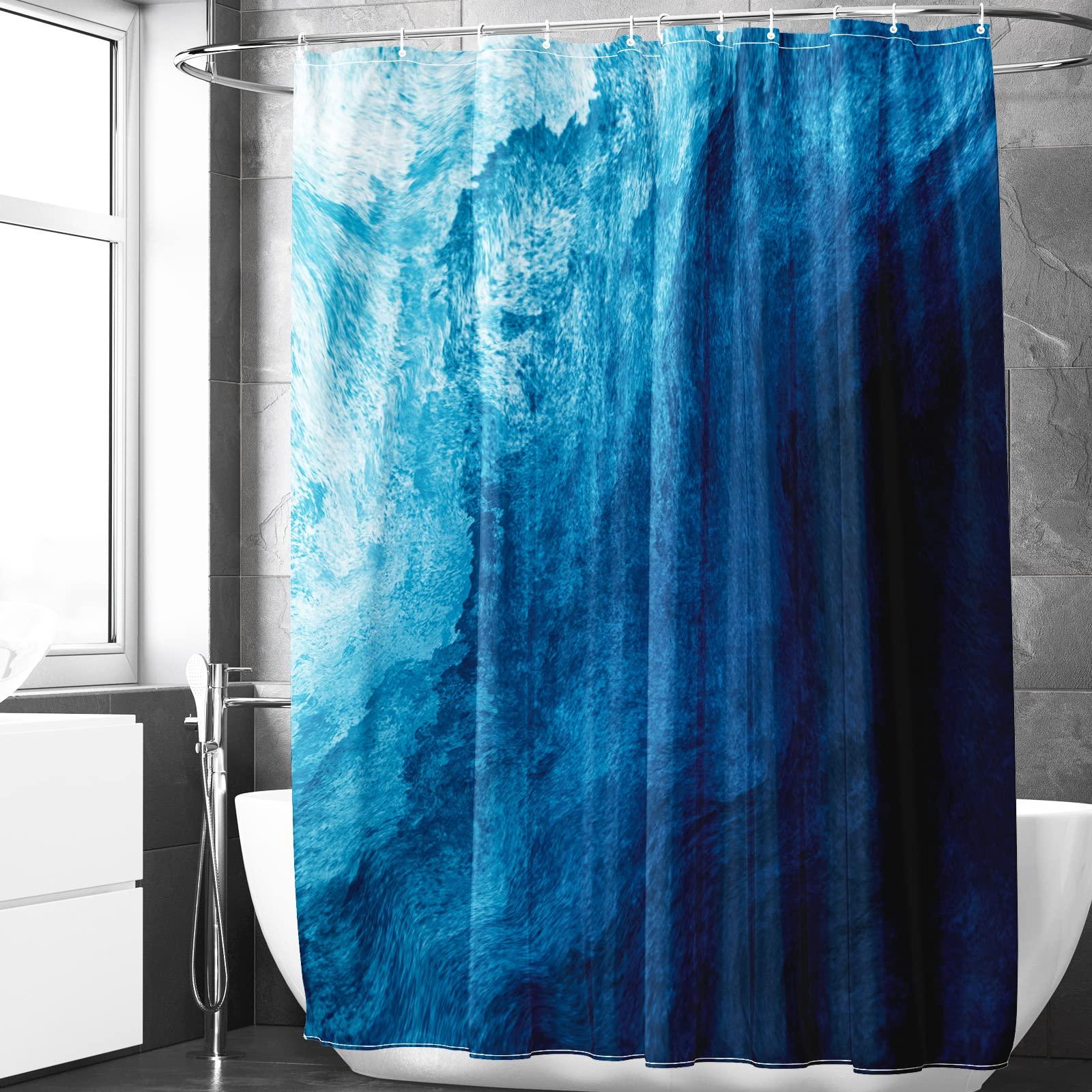 Berkin Arts Bathroom Shower Curtain Set 70x70 Inch Waterproof Polyester with Hooks Modern European Ink Painting Wrapped in Black Tentacles Octopus Tentacles 0