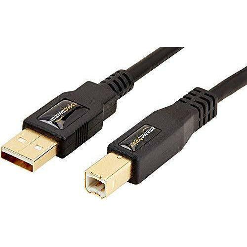 AmazonBasics USB 2.0 A-Male to B-Male cable with Gold-plated connectors (3 m/10 Feet) 0