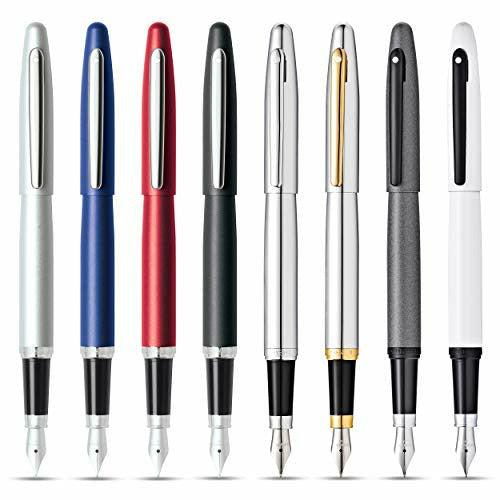 Sheaffer VFM - Refillable fountain pen with medium grade stainless steel nib, polished chrome with chrome trim 4