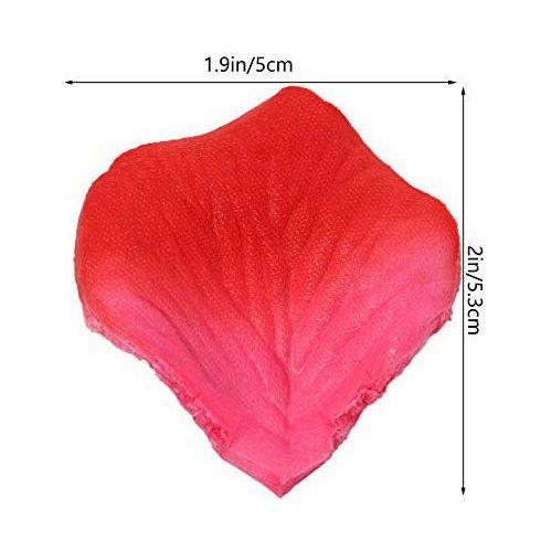 Heyu-Lotus 2000 Pcs Rose Petals, Artificial Silk Rose Petals for Wedding Valentine's Day Romantic Art Decoration Table Scatter Confetti(Peach) 1