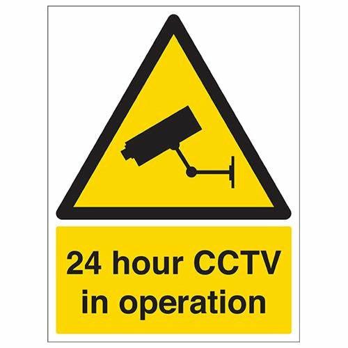 VSafety Security Notice, Cctv In Operation Sign - Portrait - 300mm x 400mm - Self Adhesive Vinyl 0