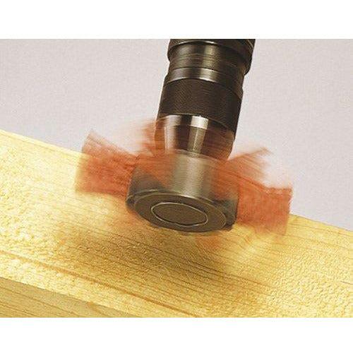 Wolfcraft nylon rotary flap brush Ã 100 x 20 mm, hexagon shank 1/4"" (6.35 mm), 1512000" 2