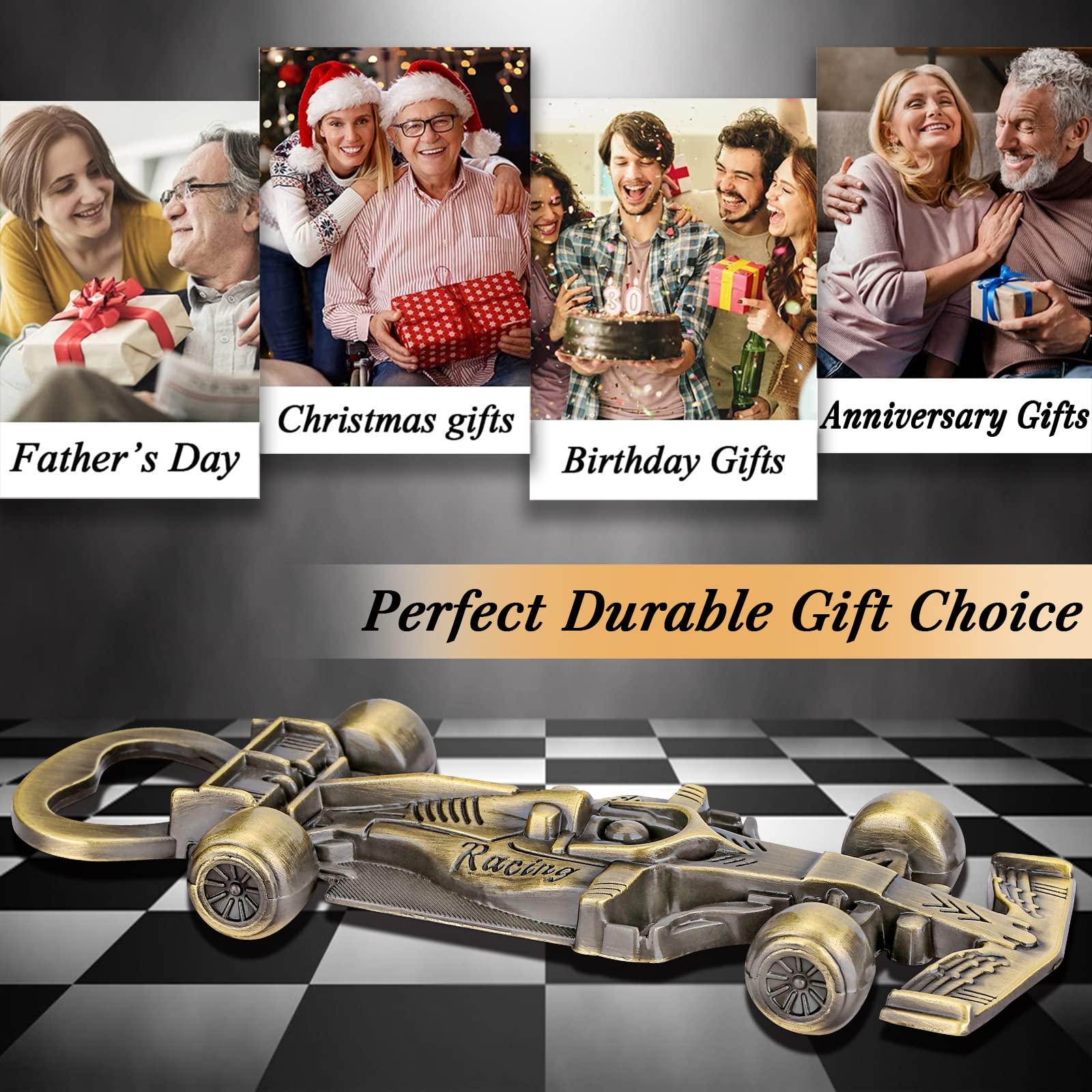 LULLEA Racing Car Gifts for Men, Racing Car Bottle Opener, Unique Bronze Beer Gifts Racing Gifts for Men Him Dad Boyfriend Husband Grandad, Fathers Gifts Birthday Gifts Christmas Gifts for Men 2