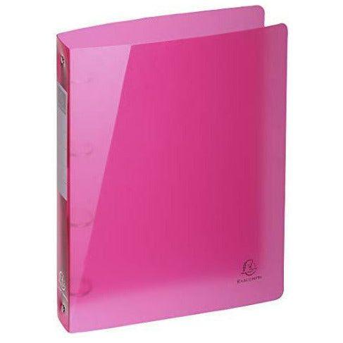 Exacompta Iderama PP Semi-Rigid Cover Ring Binder, A4 Maxi, 4 Rings, 40 mm Spine - Assorted Colours, Pack of 5 4
