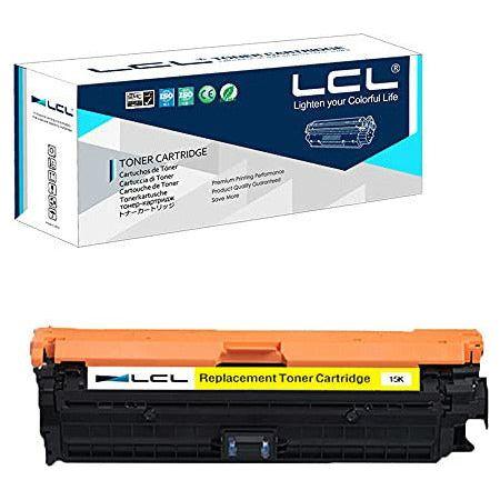 LCL Remanufactured Toner Cartridge 650A CE272A (1 Yellow) Replacement for HP Color LaserJet Enterprise CP5525 CP5525dn CP5525n CP5525xh M750dn M750n & M750xh. 0