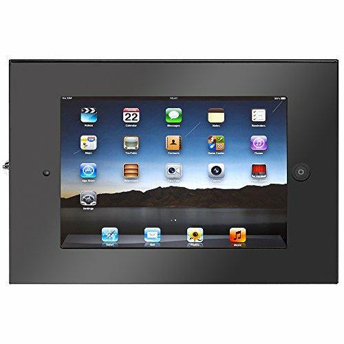 SecurityXtra SecureDock Uno - Flat to Wall Mount & Enclosure for iPad 2/3/4/Air/Air 2/iPad and Pro 9.7'' - Black 2
