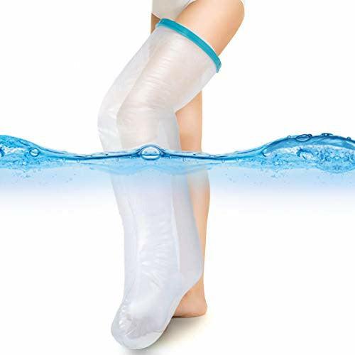 Waterproof Cast Cover Leg for Shower, DOACT Cast Protector for Adult Bath, Cast Bag Keep Cast Bandage Dry, Watertight Sleeve Boot for Foot Ankle Orthopedic Wound (Full Leg Size) 40 Inches 0
