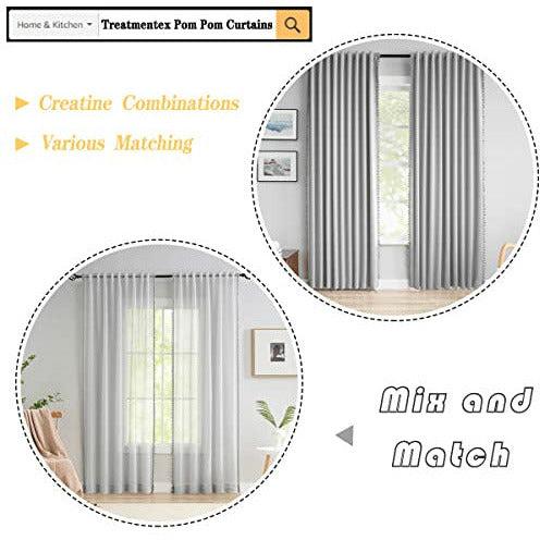 Pencil Pleat Grey Blackout Curtains for Living Room 90-inch Drop Light Blocking Bedroom Curtains Energy Saving Triple Weave Full Blackout Window Treatment Sets for Dining Men's Guest Room, 50" w 2pcs 4