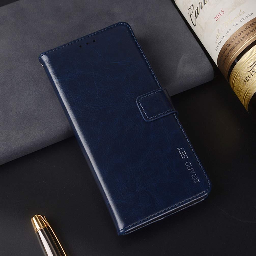 BRAND SET Case for Xiaomi Redmi Note 12 4G Wallet Case, PU Leather with Magnetic Closure Card Holder Stand Cover, Leather Wallet Flip Phone Cover for Xiaomi Redmi Note 12 4G-Dark blue 1