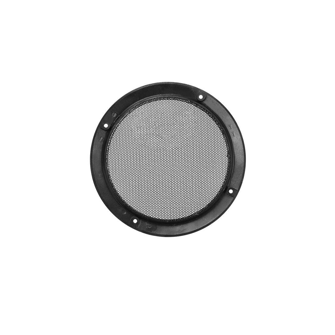 sourcing map 4pcs 5" Speaker Grill Mesh Decorative Circle Subwoofer Guard Protector Cover Audio Accessories 2