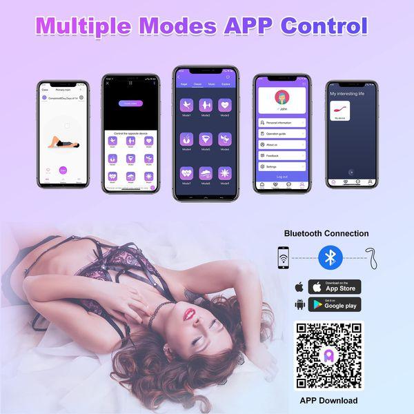 APP Control Love Egg Vibrator, XOPLAY Vibrating Bullet Vibe for Women Couples Adult Sex Toys, Waterproof & Rechargeable G spot Clitoral Stimulator (Purple) 1