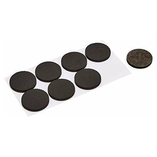 Amazon Basics Rubber Furniture Pads, Black, 5.08 cm Round, 8 pcs 1