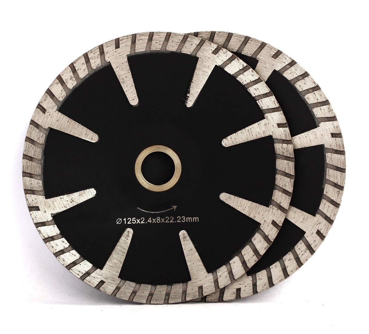 5" Concave Curved Diamond Blades for Granite Marble Curved Cutting-2 Pcs 0