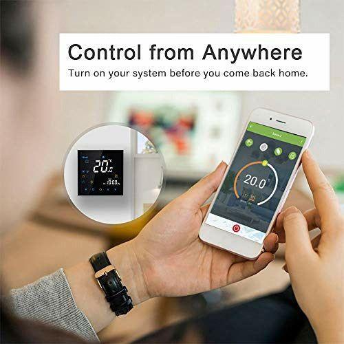 Arxus WiFi Programmable Smart Thermostat LCD Display Temperature Controller for Water Heating/Boiler Heating/Air Conditioning Work with Alexa Google Home IFTTT 4