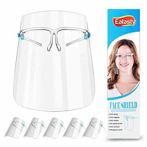 Unisex Face_Shield_Protect_Visor Cover Windproof Transparent, Oil Fume, Spitting Anti-Fog Lens for Daily Activities and Working (5) 0