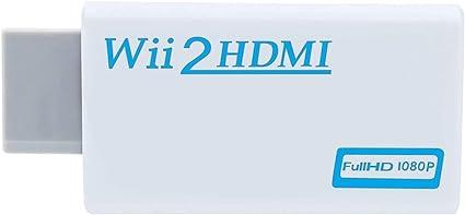 Jerilla WII to HD Converter, Wii to HD Video Converters Adapter Cable 1080P HD Cord Connector HDMI Audio Output Compatible with Nintendo WII Console, HDTV Projector Monitor