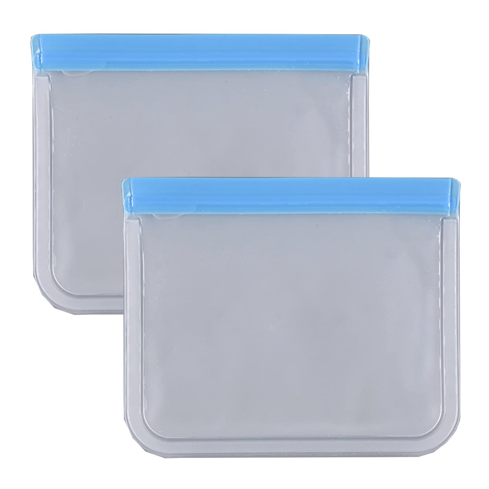 2 Pcs Airport Security Liquids Bags Waterproof Toiletry Bags Clear Travel Bags for Women and Kids 0