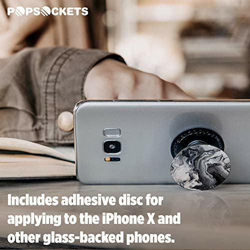 PopSockets PopGrip - [Not Swappable] Expanding Stand and Grip for Smartphones and Tablets - Ghost Marble 1