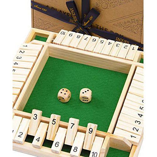 Jaques of London 4 Player Shut the Box | Wooden Board Games | Shut the Box Game with Dice | Perfect Wooden Games | Educational Dice Games | Since 1795 0