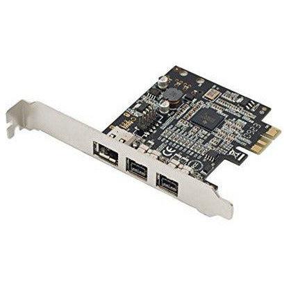 Syba Low Profile PCI-Express Firewire Card with Two 1394b Ports and One 1394a Port (2B1A), TI Chipset, Extra Regular Bracket SD-PEX30009 0