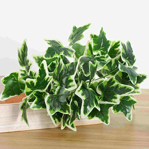 Lackingone 6 Pack Artificial Plants Leaves For Grass Wall Backdrop For Home Garden Backyard Office Hanging Baskets Wedding Indoor 4