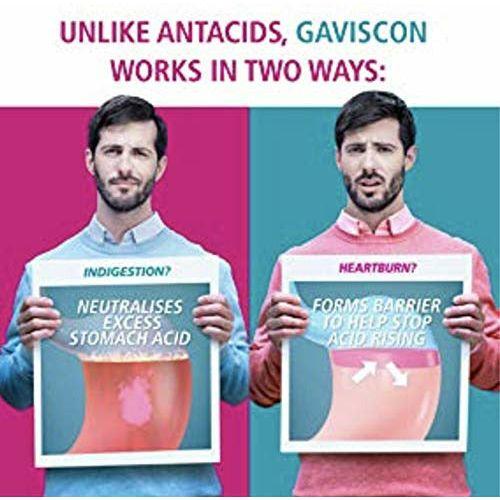 Gaviscon Double Action Liquid Sachets for Heartburn Relief and Indigestion, Pack of 24 3