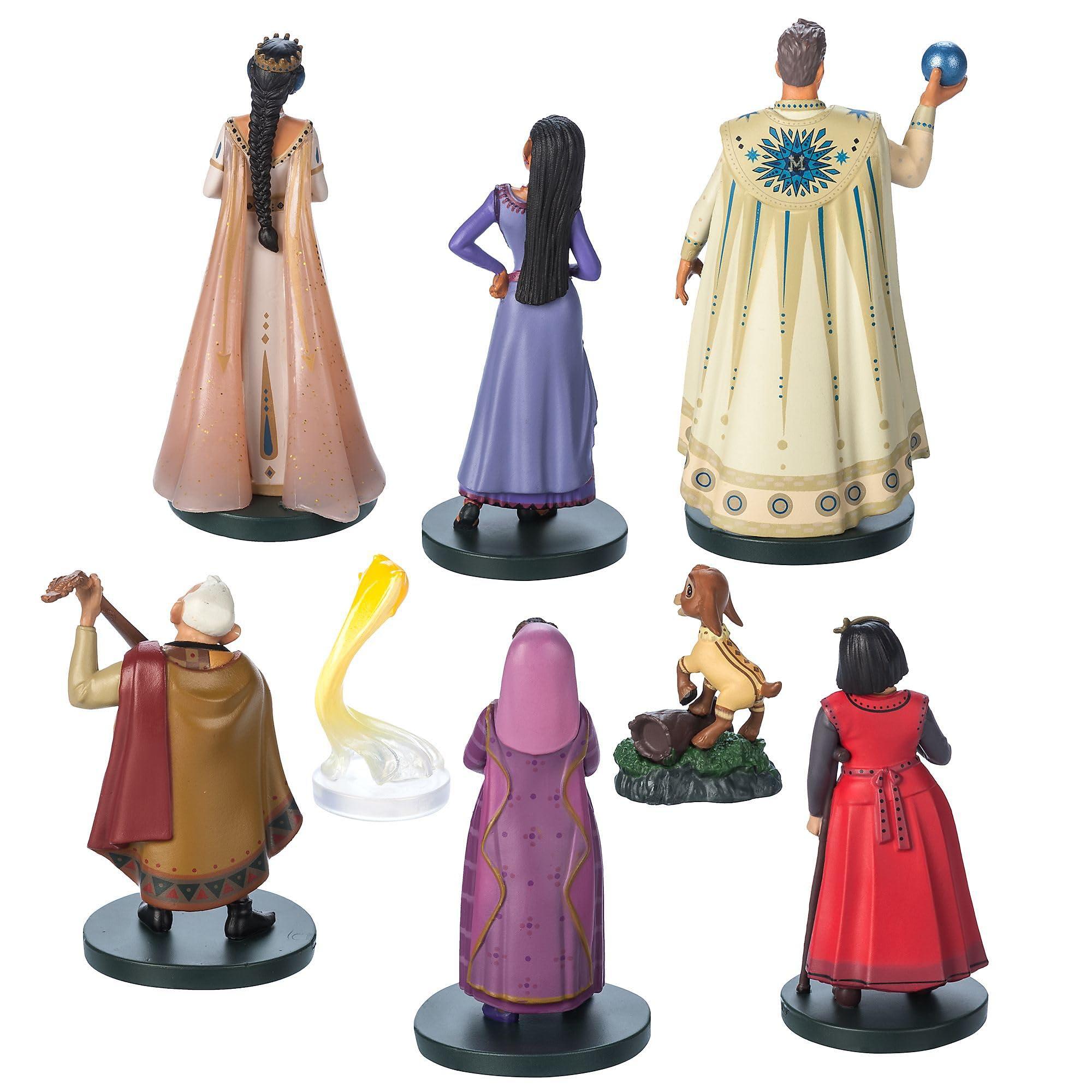 Disney Store Official Wish Deluxe Figurine Playset, 8 Pc., Includes Asha, Star, Valentino, Sakina Sculpted Figures and More, Suitable for Ages 3+ 2