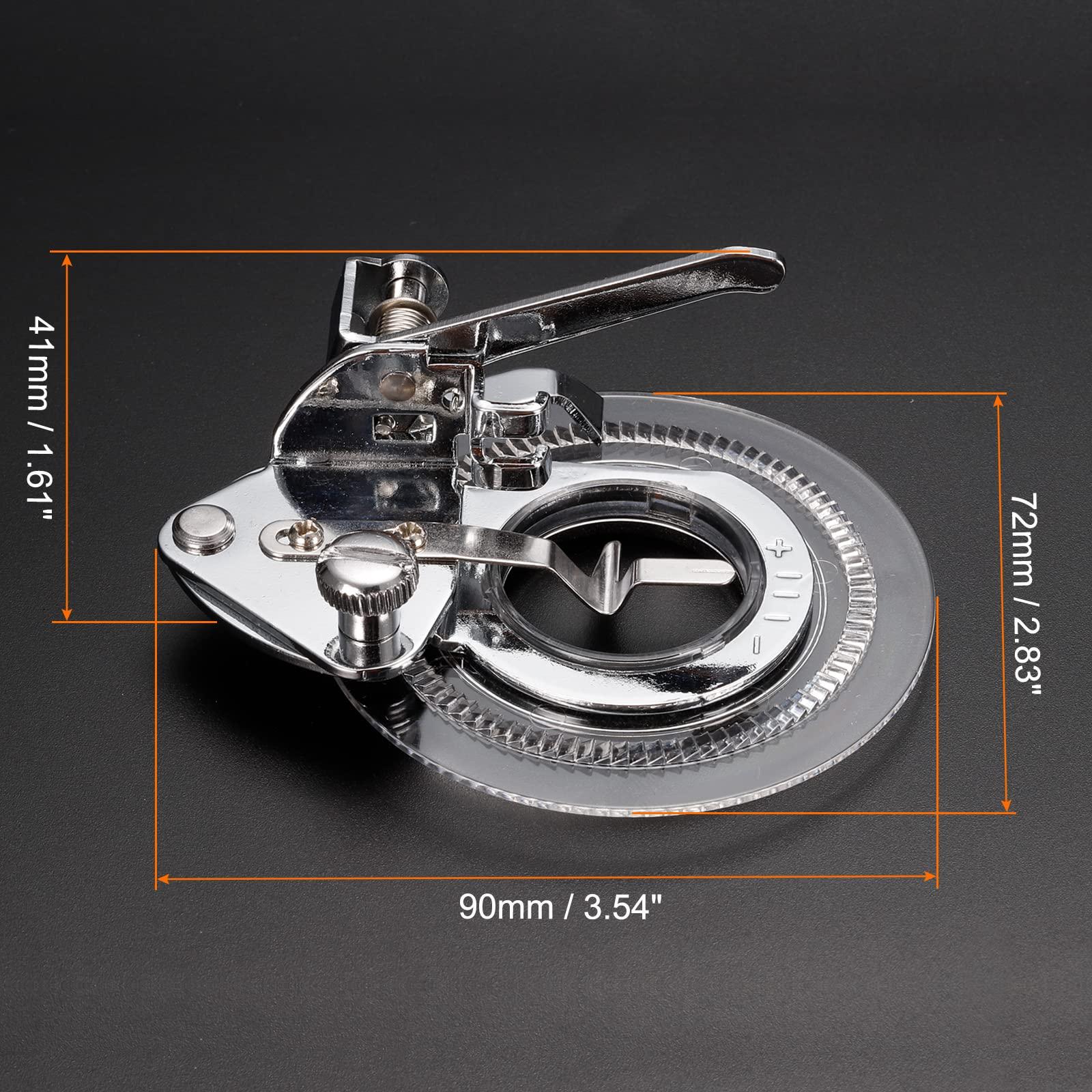 sourcing map Practical Circular Embroidery Round Foot Daisy Flower Stitch Disc Pattern Sewing Machine Foot, Sewing Machine Replace Accessories, 2Pcs 1
