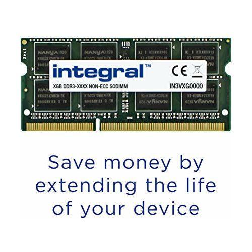 Integral 4GB DDR3 RAM 1600MHz SODIMM Laptop/Notebook PC3-12800 memory, IN3V4GNAJKILV , Green 4