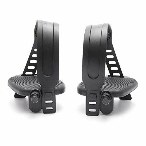 SurePromise Pair of Exercise Bike Pedals Universal 9/16" with Adjustable Pedal Straps Set Bicycle Cycle Home Gym Spares Black 0