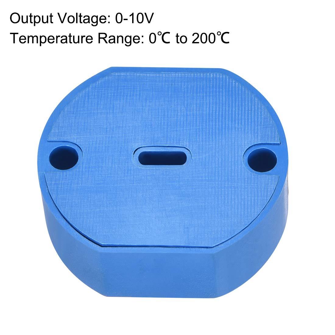 sourcingmap PT100 Temperature Sensor Transmitter 24V DC 0-10V 0℃ to 200℃ 1