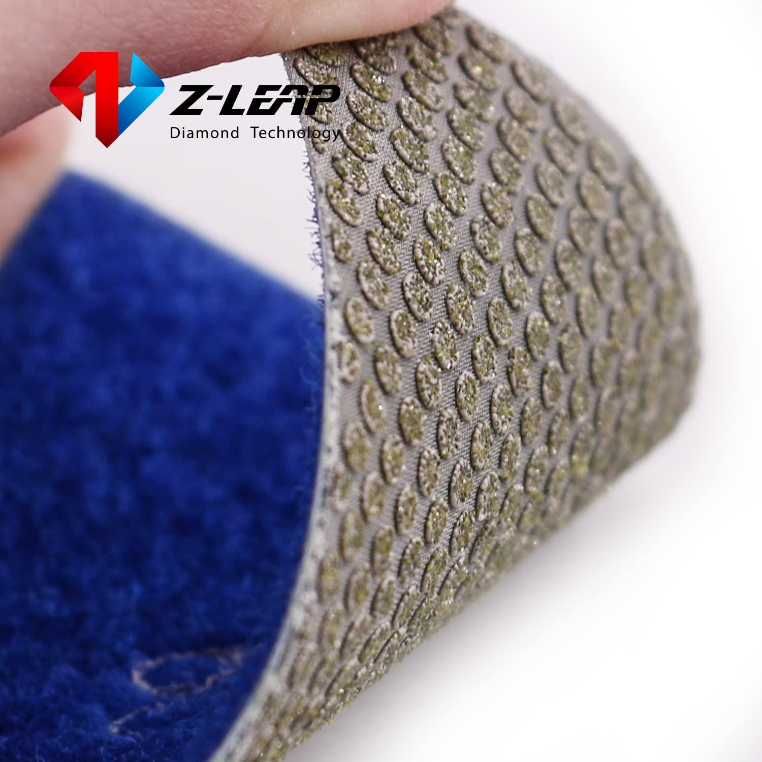 Z-LEAP Triangle Diamond Sandpaper Sheet Discs Sanding Pads for for Grinding Stone Glass Ceramic 3"(80mm) Mix Grit/8pcs 1