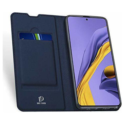 DUX DUCIS Case for Samsung Galaxy A71, Ultra Fit Flip Folio Leather Case Cover with [Kickstand] [Card Slot] [Magnetic Closure] for Samsung Galaxy A71 (Deep blue) 3