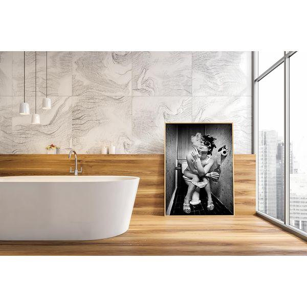 GHJKL The Bathtub Wall Art Prints Funny Bathroom Pictures Canvas Poster Home Decor - Without Frame (Dream Lady, 50X70cm*4PCS) 4