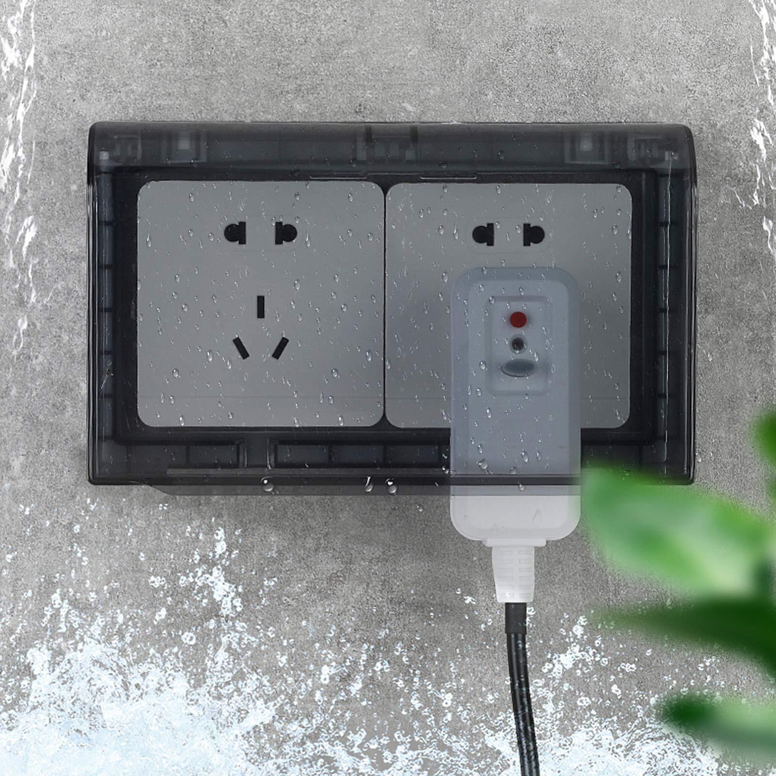 Cabilock Weatherproof Electrical Outlet Cover Outlet Plug Cover Child Safety Socket Covers Outlet Protectors Kid Proof Outlet Cap 9