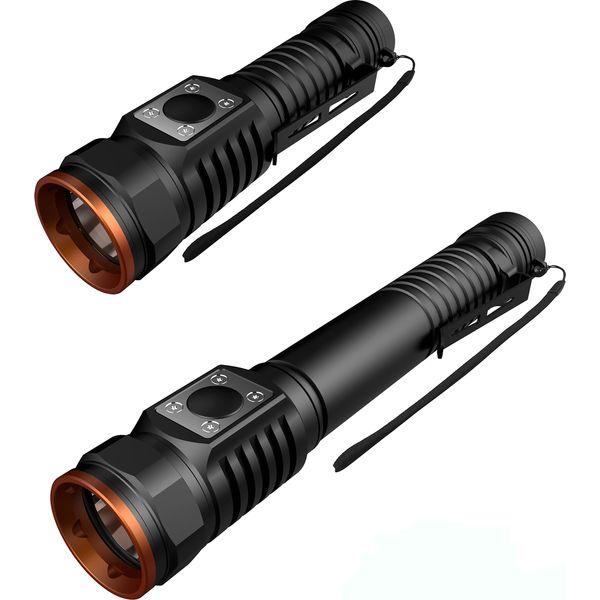 Vortex TK600 Rechargeable Direct Charging Rechargeable Battery Dimmable High Power XP-L LED Extendable EDC Magnetic End Cap Up to 600 lumens Mini-USB Charging Outdoor Survival Flashlight 3