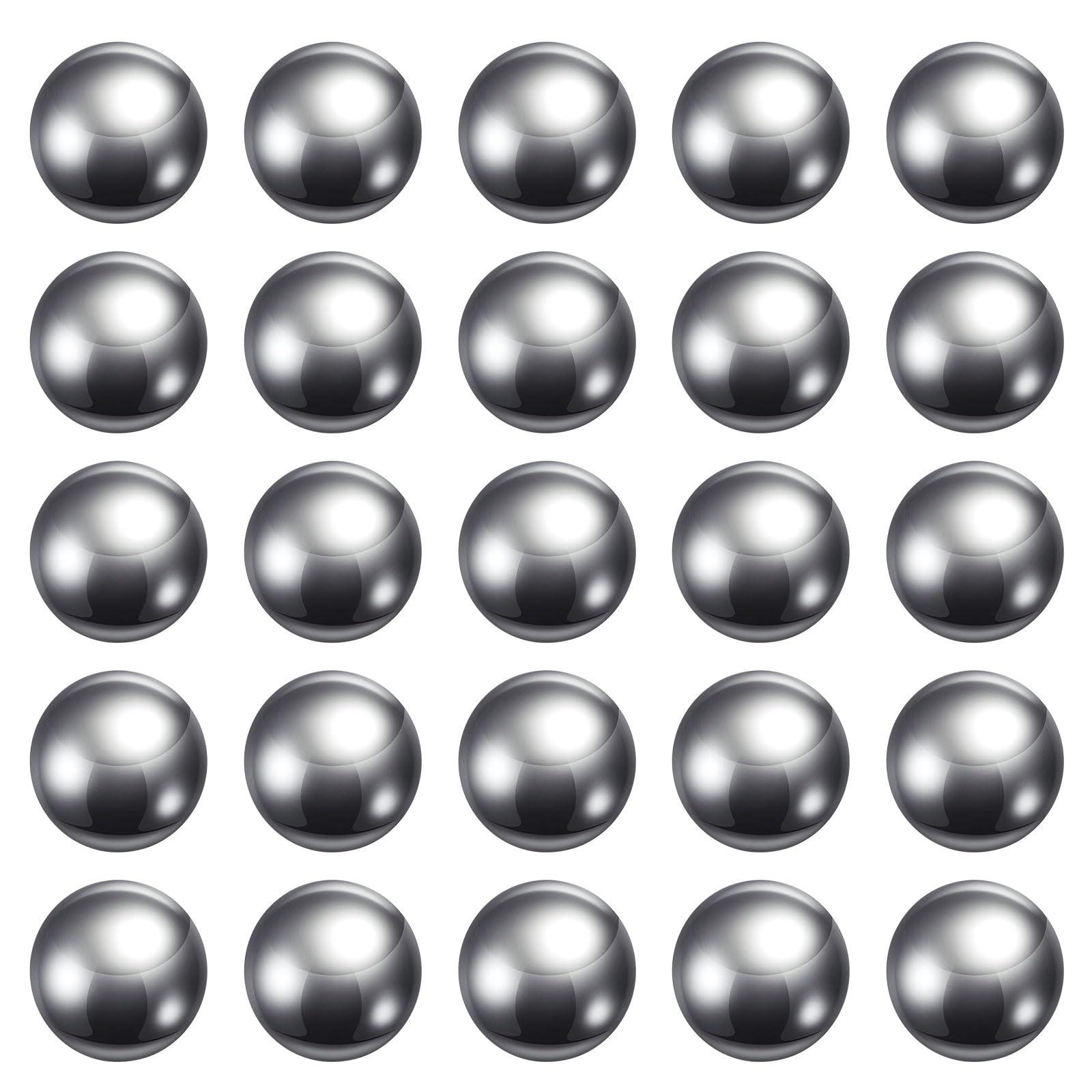 sourcing map 25pcs Precision Balls 7/16" Diameter 304 Stainless Steel for Bearings 0