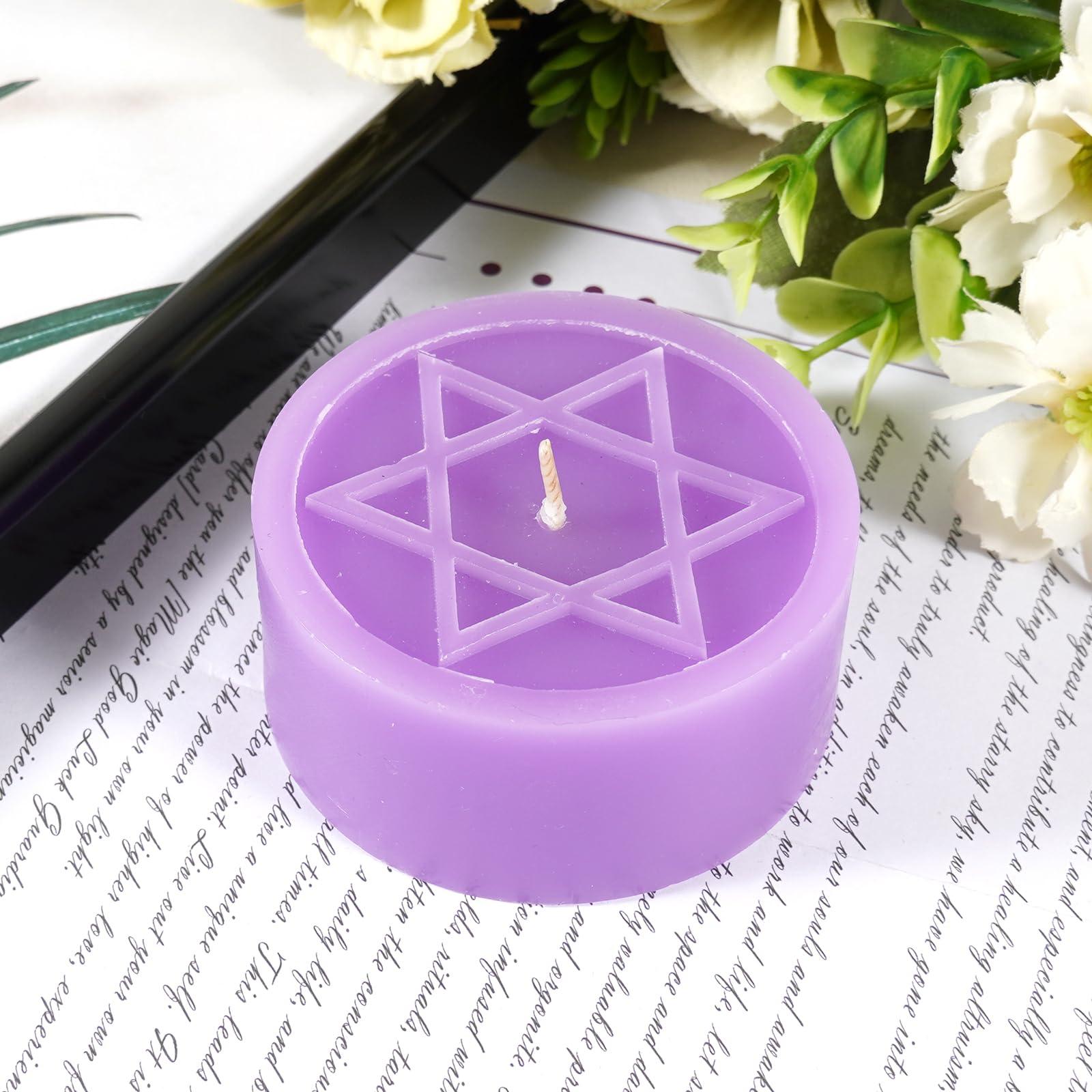 Soulnioi Witchcraft Ritual Magic Rune Candle Set (Pentagram), Gift for Divination, Meditation, Amulets (H) 4