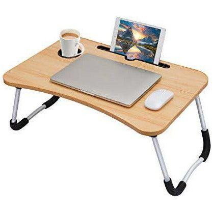 Laptop Bed Table, Portable Lap Desk, Notebook Stand Reading Holder 0