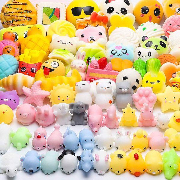 Animals Squeeze Toys for Kids Creamy Slow Rising Kawaii Soft Food Education Squeeze Toys (70pcs) 0
