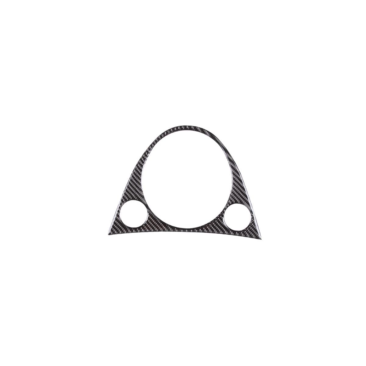 Soft Carbon Fiber Center Console Gear Shift Panel Trim Cover Sticker Fit for Fiat 500 2011-2019 (Black)