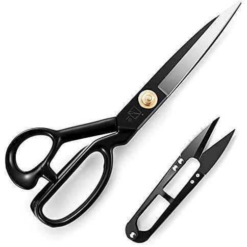 Fabric Scissors 10 Inch(25.4CM), Dressmaking Sewing Scissors Razor Sharp High Carbon Steel Tailor's Shears for Cutting Fabrics, Leather, Material, Clothes, Altering, Sewing & Tailoring(Black) 0