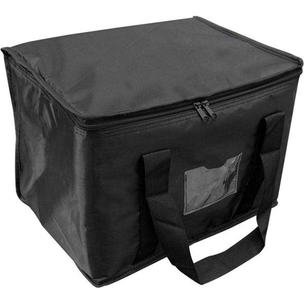Food Delivery Bag, Insulated Pizza Food Delivery Bag Large Thermal Bags Food Warmer Transport Picnic Bags Reusable Grocery Bag for Cold & Hot Food, Pizza, Restaurant, Home Delivery(size:50L, Black)