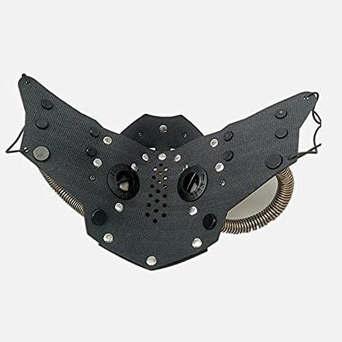 Ubauta Steampunk Leather Mask Cosplay Mask Punk Rivet Masquerade Mask-Gold 4