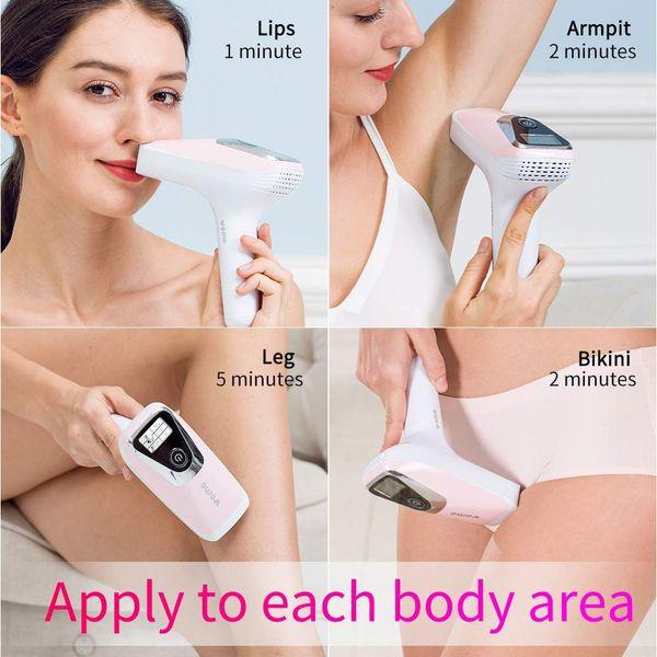 Laser Hair Removal Device for Women & Men IPL Hair Remover with 500000 Light Pulses for Face, Body, Bikini Line, Armpits, Arms, Legs Corded Functionality 2