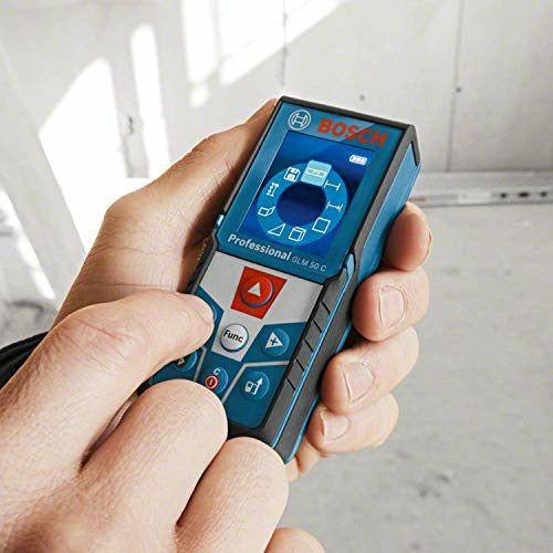 Bosch Professional laser measure GLM 50 C (data transfer via Bluetooth, 360ÃÂ° inclination sensor, range: 0.05Ã¢â¬â50 m, 2 x 1.5 V batteries, protective bag) 1
