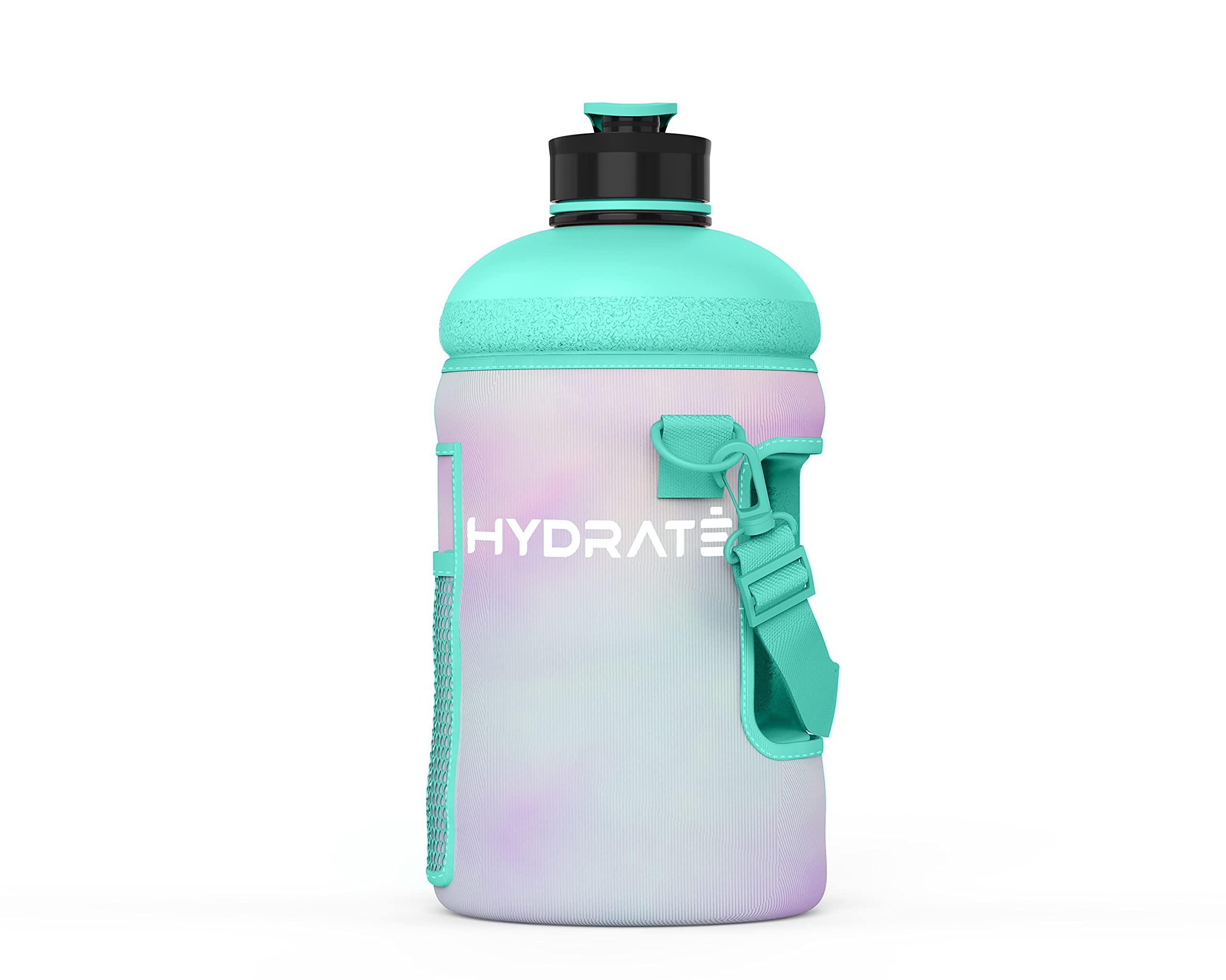 HYDRATE Cotton Candy Carrier Accessory for XL Jug 2.2 Litre - with Carrying Strap and Phone Pouch Neoprene Cover for your Water Bottle, water jug